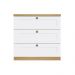 Comoda Infinity 3 Gavetas Savana Frente Provencal Branco