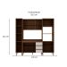Cozinha Compacta Conecta 10 Portas 3 Gavetas Ébano e Off White