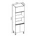 Cozinha Compacta Conecta 12 Portas 3 Gavetas Ébano e Off White