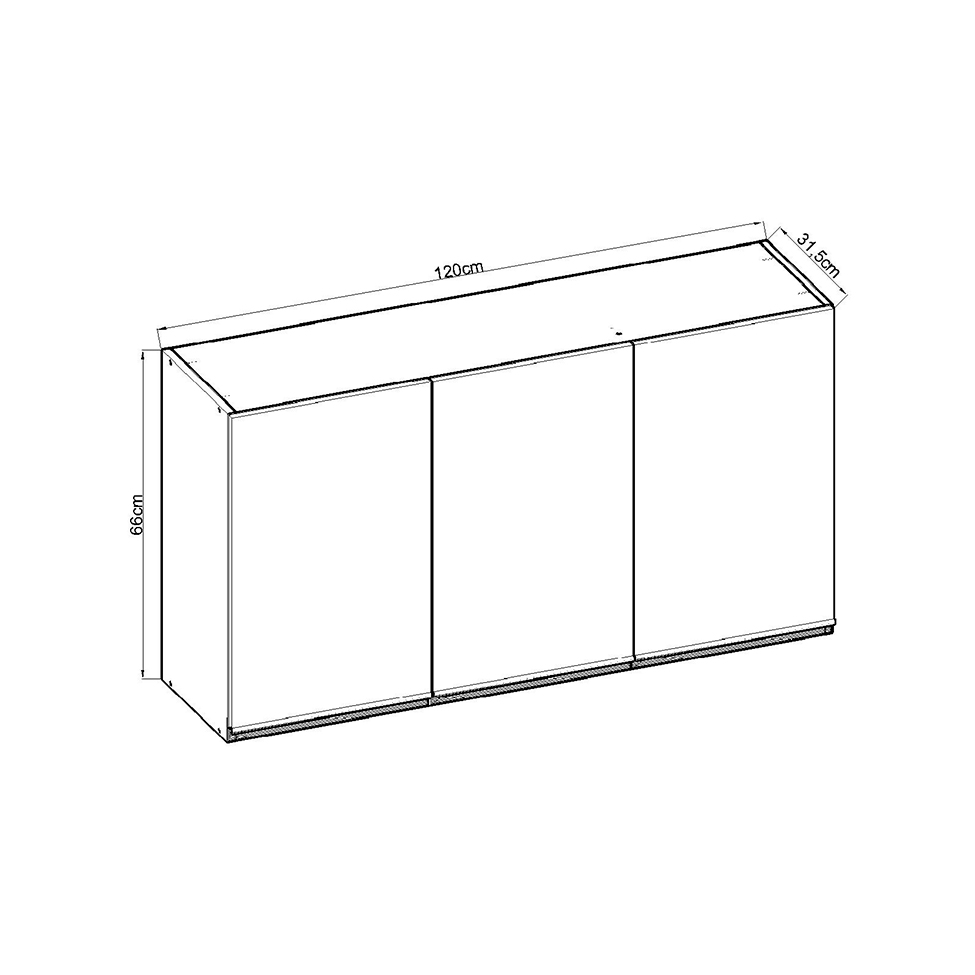 Cozinha Compacta Conecta 12 Portas 3 Gavetas Ébano e Off White