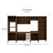 Cozinha Compacta Conecta 15 Portas 3 Gavetas Ébano e Off White