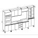 Cozinha Compacta Conecta 15 Portas 3 Gavetas Ébano e Off White