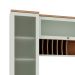 Cozinha Iluminata 7 Portas 5 Gavetas Verde Mint e Ébano