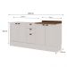Cozinha Modulada 100% MDF 200cm Ébano/Branco