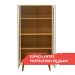 Cristaleira  Genialflex Vértice  2 portas de Vidro Cinamomo Branco Laca