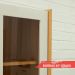 Cristaleira  Genialflex Vértice  2 portas de Vidro Cinamomo Branco Laca