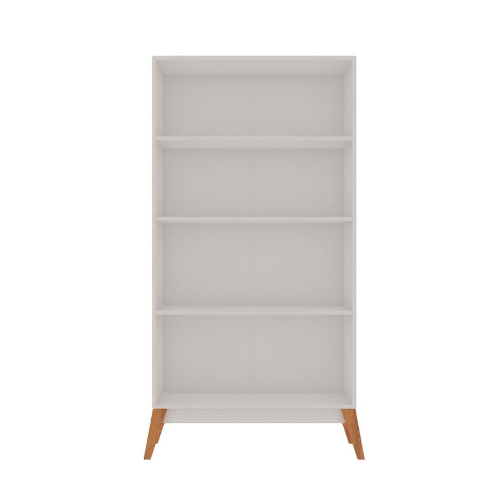 Cristaleira 2 Portas De Vidro Canelado Branco genialflex