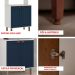 Cristaleira Genialflex Iluminata 4 Portas Forno Branco Azul