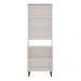 Cristaleira Genialflex Iluminata 4 Portas Forno Branco Fendi