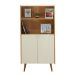 Estante Livreiro Genialflex Vértice 2 Portas Cinamomo White Laca
