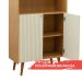 Estante Livreiro Genialflex Vértice 2 Portas Cinamomo White Laca