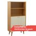 Estante Livreiro Genialflex Vértice 2 Portas Cinamomo White Laca
