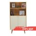 Estante Livreiro Genialflex Vértice 2 Portas Cinamomo White Laca