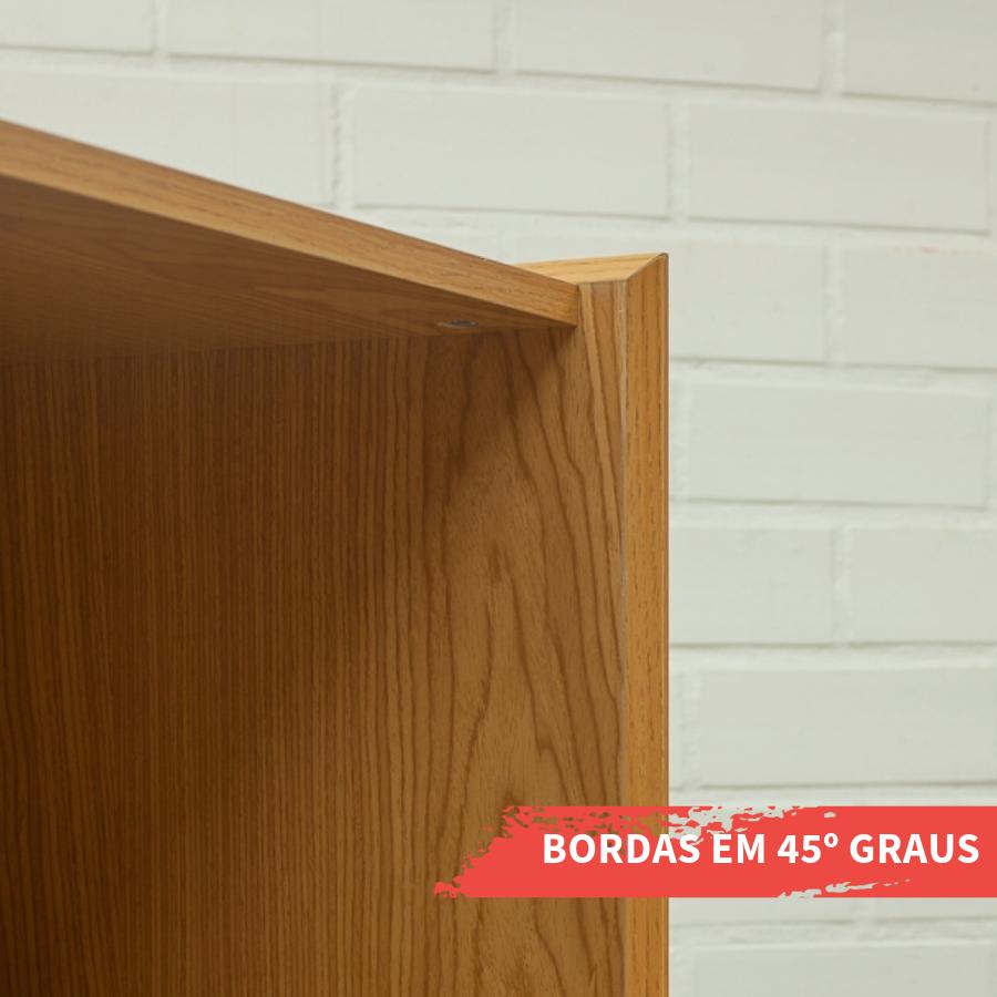 Estante Livreiro Genialflex Vértice 2 Portas Cinamomo White Laca