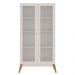 Estante Livros Genialflex Jamaica 2 Portas de Vidro Branco