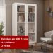 Estante Livros Genialflex Jamaica 2 Portas de Vidro Branco