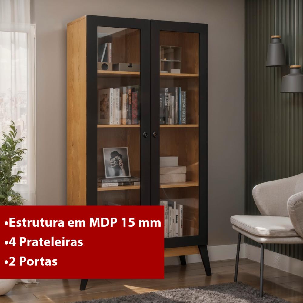 Estante Livros Genialflex Jamaica Pt 2 Portas