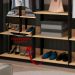 Guarda Roupa Closet Aberto Genialflex 2 Gavetas Freijó Preto