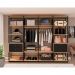 Guarda Roupa Closet Modulado Genialflex Aberto Freijó Preto