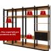 Guarda Roupa Closet Modulado Genialflex Aberto Freijó Preto