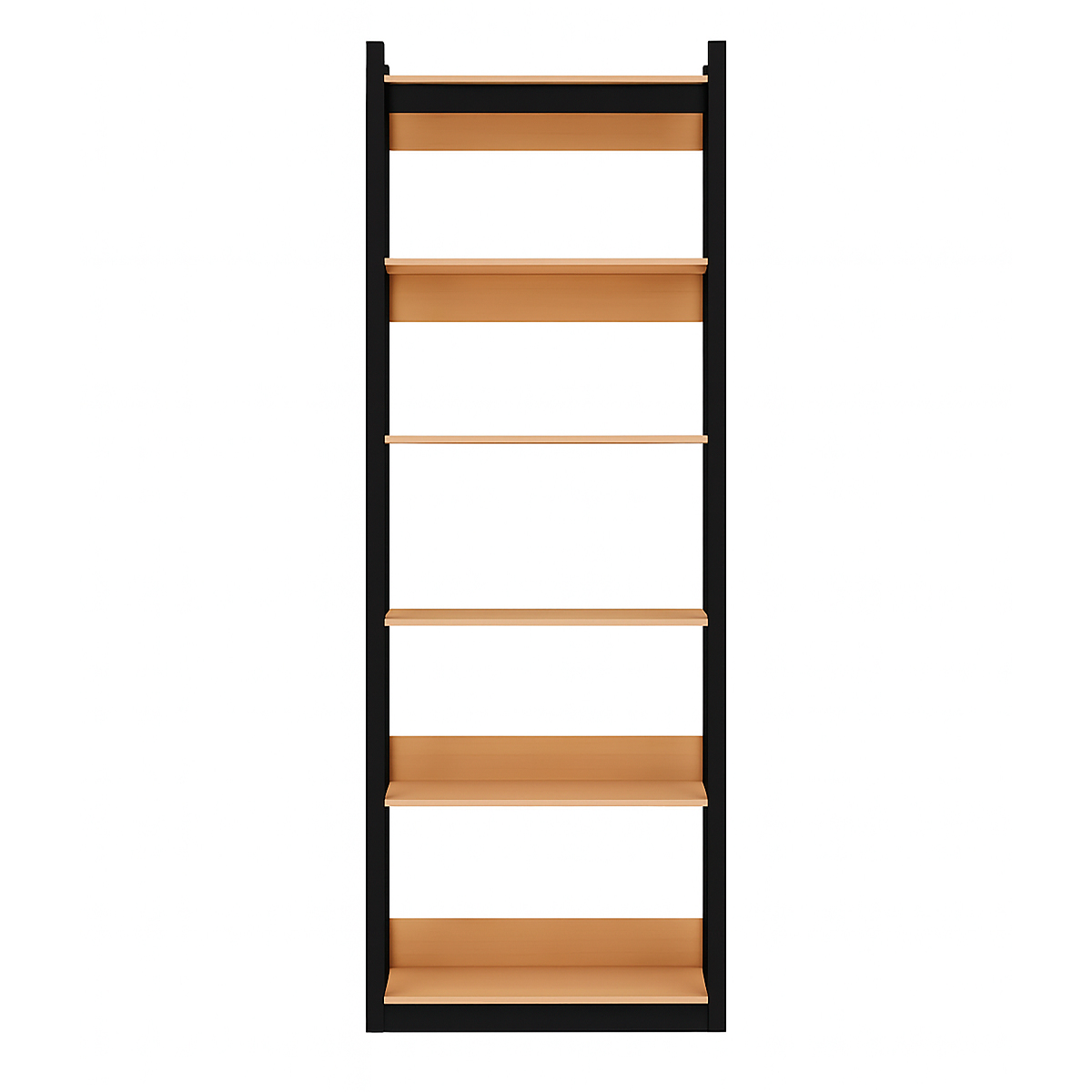 Guarda Roupa Genialflex Closet Modulado Aberto 5 Prateleiras Freijó Preto Fosco