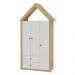 Guarda Roupa Infantil Casinha 3 Portas 2 Gav Savana / Branco
