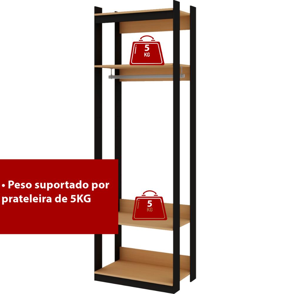 Guarda Roupas Closet Genialflex Cabideiro