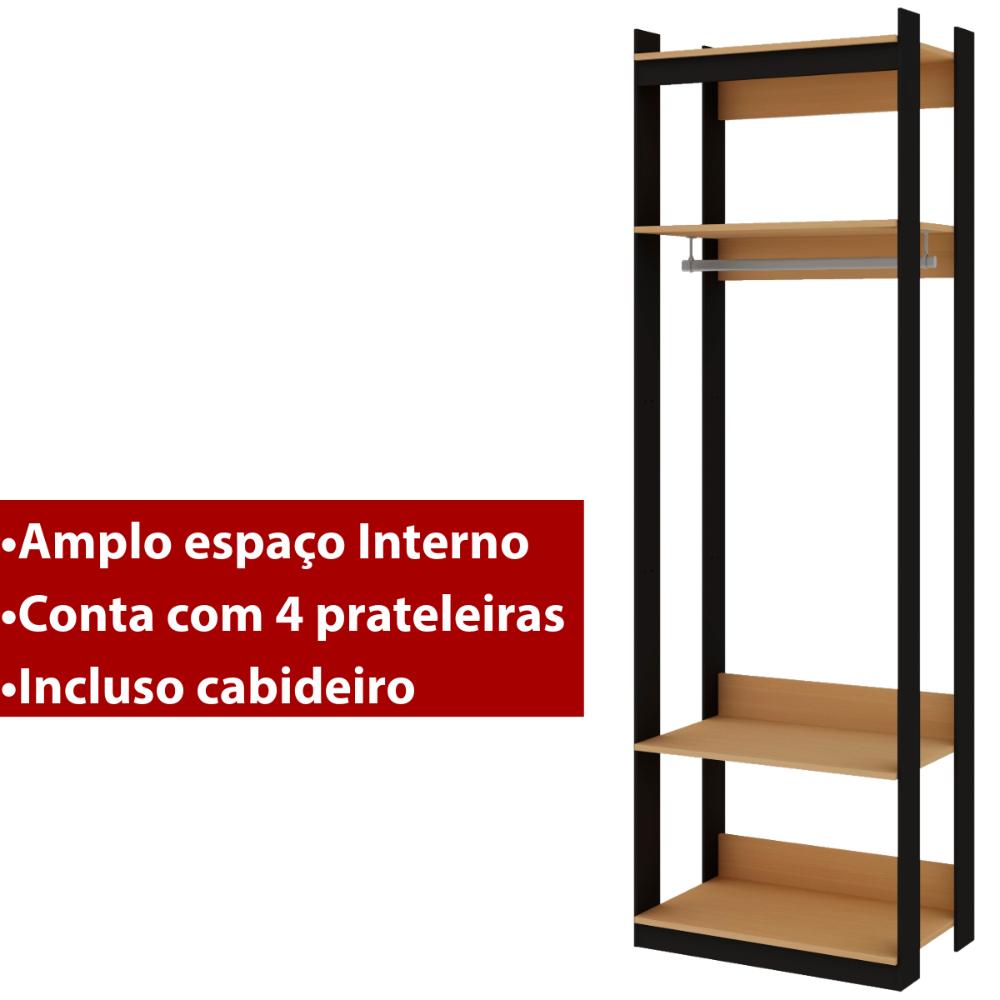 Guarda Roupas Closet Genialflex Cabideiro