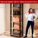 Guarda Roupas Closet Genialflex Prateleiras Preto/fosco