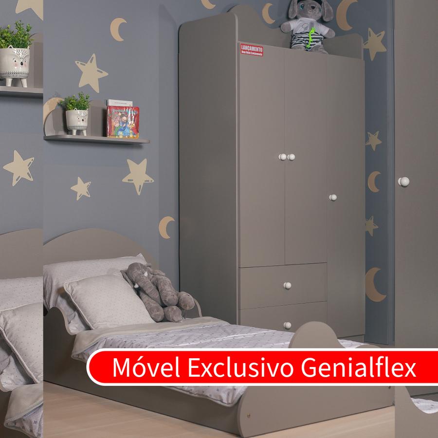Guarda Roupas Infantil Genialflex Nuvem