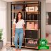 Guarda-roupas Genialflex Closet Mod 2 Gav Freijó Preto Fosco