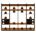 Guarda-roupas Genialflex Closet Modulado Freijó Preto Fosco