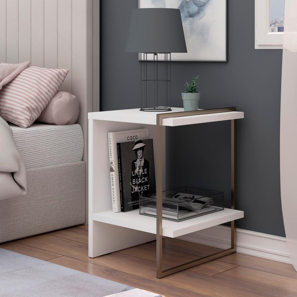 Mesa De Cabeceira / Apoio Infinity Branco