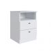 Mesa De Cabeceira Genialflex Irlanda 2 Gavetas Branco