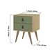 Mesa de Cabeceira Genialflex Amber 2 Portas Savana Alecrim
