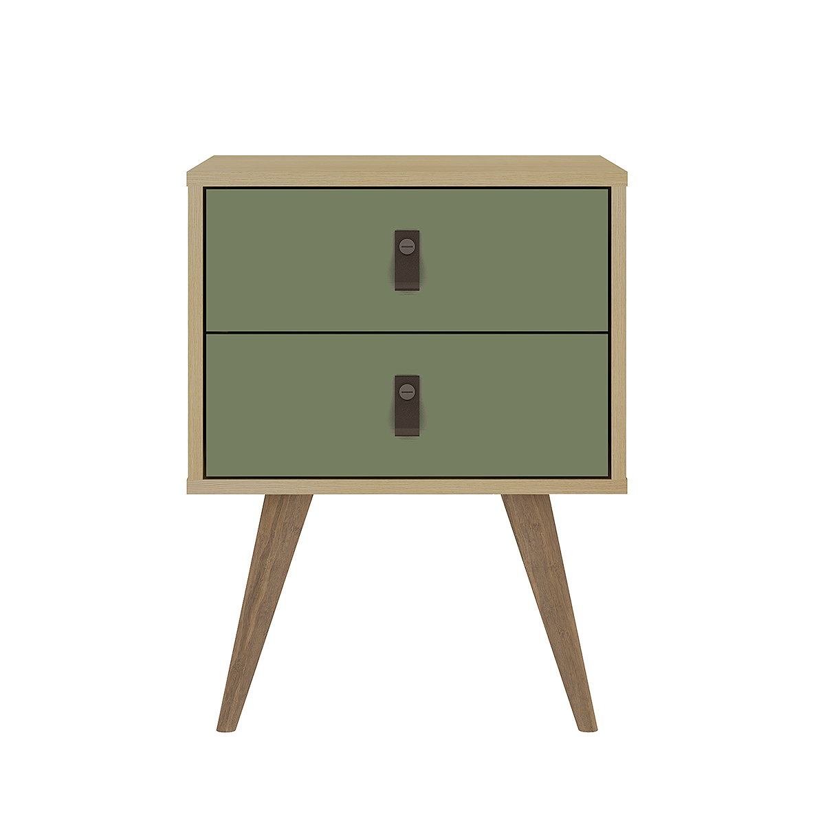 Mesa de Cabeceira Genialflex Amber 2 Portas Savana Alecrim