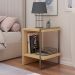 Mesa de Cabeceira Genialflex Infinity Mdf Aço Carbono Savana