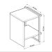 Mesa de Cabeceira Genialflex Infinity Mdf Aço Carbono Savana