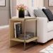 Mesa de Cabeceira Genialflex Infinity Mdf Aço Carbono Savana