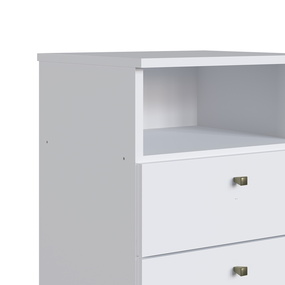 Mesa de Cabeceira Irlanda 2 Gavetas Branca