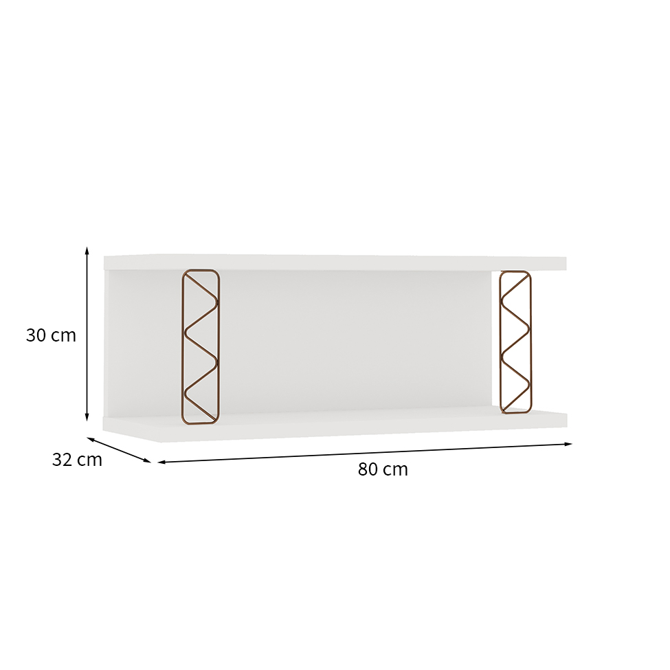 Nicho Iluminata Branco 80 cm