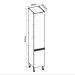 Paneleiro Conecta 2 Portas Ébano e Off White