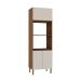 Paneleiro Conecta 3 Portas Ébano e Off White 70 cm