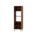 Paneleiro Conecta 3 Portas Ébano e Off White 70 cm