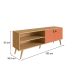 Rack Amber 2 PT Savana e Argila 160 cm