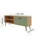 Rack para Tv Genialflex 2 Portas 160 cm Amber Savana Alecrim