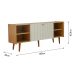 Rack para Tv Genialflex Vértice Cinamomo Branco Laca
