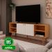 Rack para Tv Genialflex Vértice Cinamomo Branco Laca