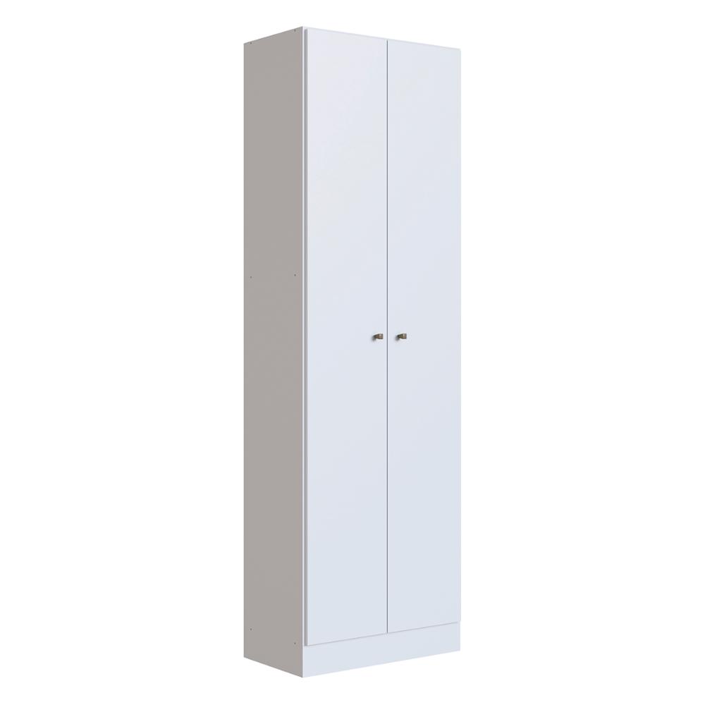 Sapateira Armário Multiuso Genialflex 2 Porta 5 Prateleiras Branco MDP