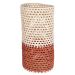 Cachepot Decorativo Cilíndrico G Natural e Terracota